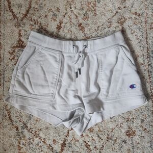 Champion Women's White Terry Lounge Shorts
